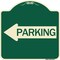 Signmission Parking With Left Arrow Heavy-Gauge Aluminum Architectural Sign, 18" x 18", G-1818-24372 A-DES-G-1818-24372 - alternate 1